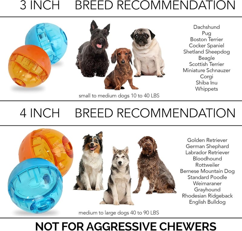 Our Pets IQ Treat Ball Dog Toy - 3-Inch Interactive Treat Dispenser for Dogs - Image 4